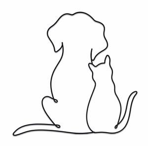 Metal Dog Wall Decor | Dog & Living Room Wall Art | Minimalist Room Decor😃